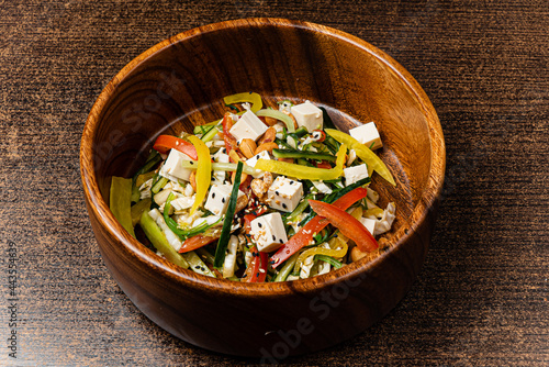 greek salad in the bowl