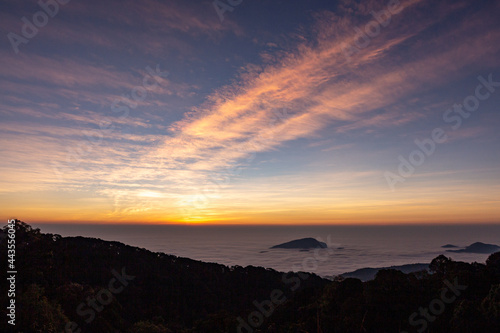 sunrise with clouds