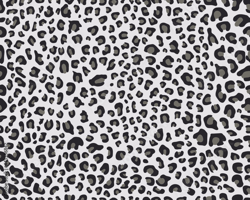 SVG Seamless  pattern of leopard leather  gray color on a white background