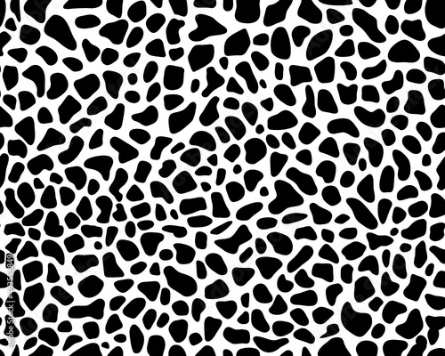 SVG Seamless  pattern of leopard leather, gray color on a white background