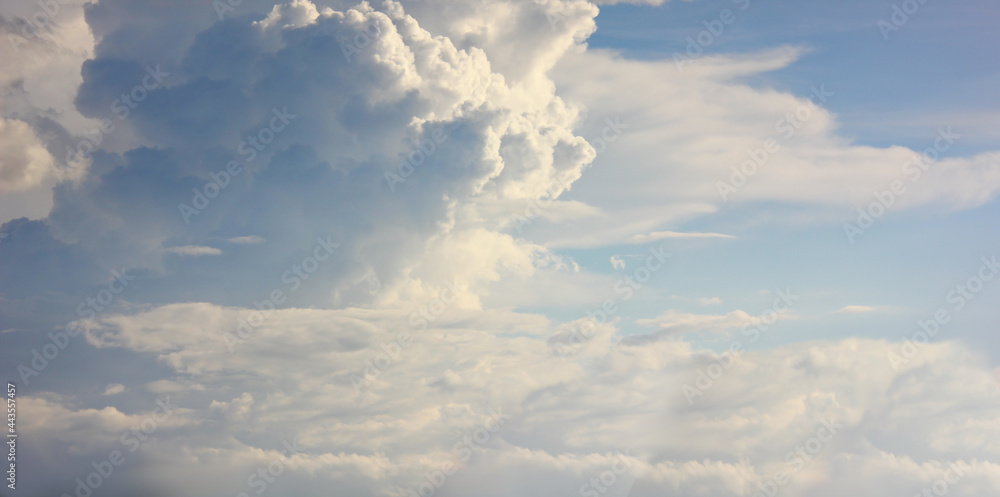 Fototapeta premium blue sky cloud shape pattern nature cloudscape background
