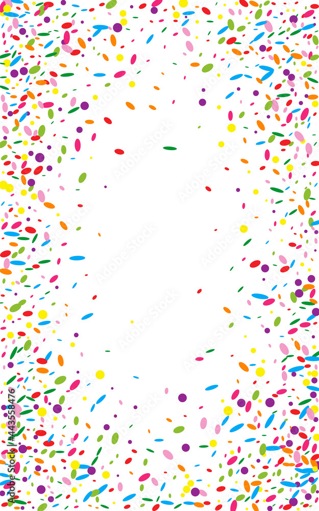 Yellow Element Background White Vector. Confetti Paper Texture. Celebrate Illustration. Rainbow Polka Decor Design. Yellow Element Background White Vector. Confetti Paper Texture. Celebrate Illustration. Rainbow Polka Decor Design.