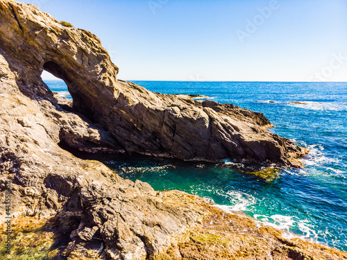 Rocky coast of Villaricos, Almeria Spain