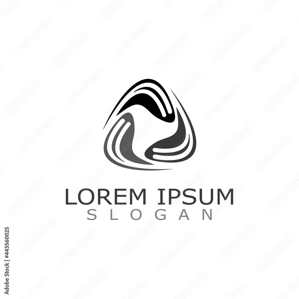 Triangle logo template. abstract Modern creative sign or symbol. Design geometric Triangle logo template. abstract Modern creative sign or symbol. Design geometric