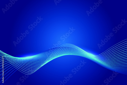 Composed of particles swirling abstract graphics,background of sense of science and technology.