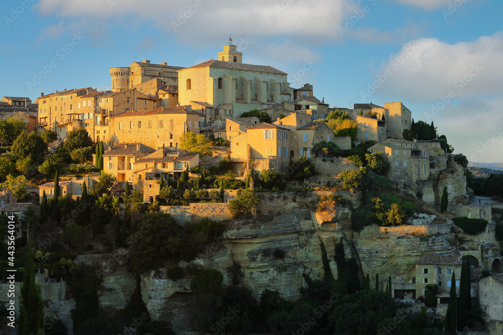 Beautiful Scenic View Of Medieval Hilltop Village Of Gordes in Southern France