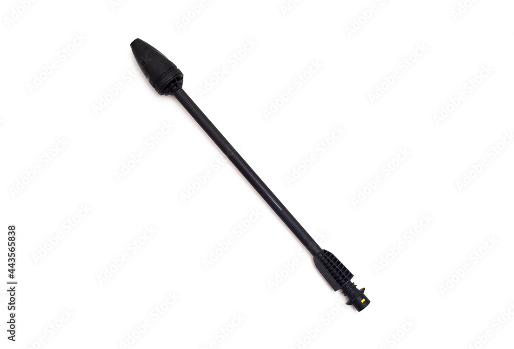 Spray lance with dirt cutter. For stubborn dirt. High pressure washer, close-up Spray lance with dirt cutter. For stubborn dirt. High pressure washer, close-up