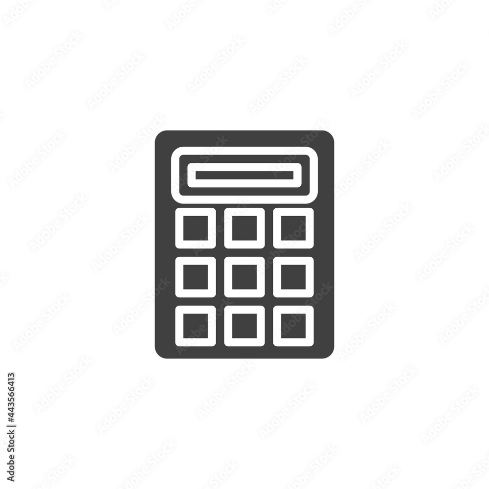 Calculator vector icon Calculator vector icon