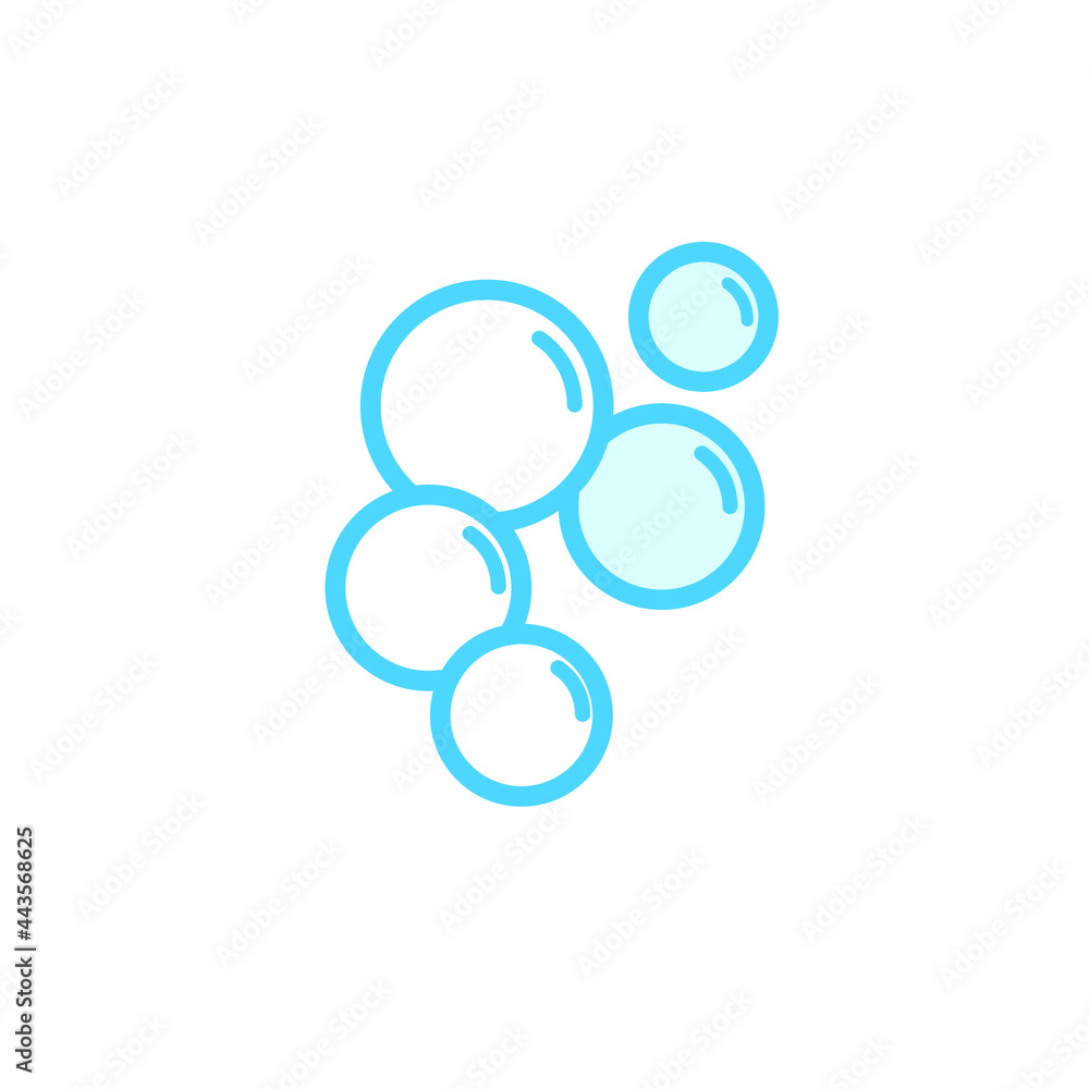 Illustration Vector graphic of bubble icon template Illustration Vector graphic of bubble icon template
