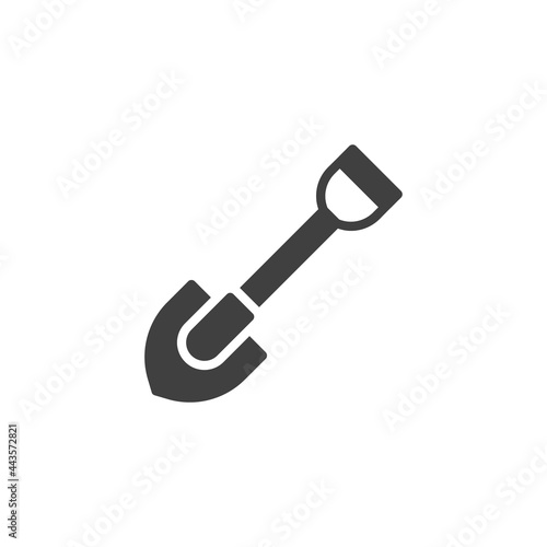 Hand shovel vector icon