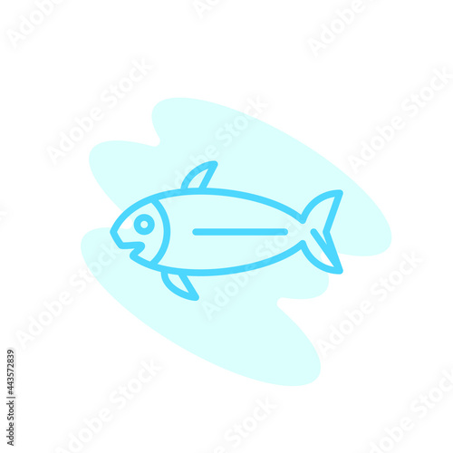 Illustration Vector graphic of fish icon template