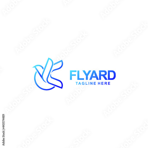 Bird Flying Logo Template vector