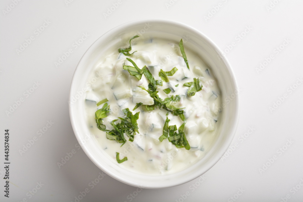 handmade fresh white sour cream dip sauce in white bowl background halal western menu handmade fresh white sour cream dip sauce in white bowl background halal western menu