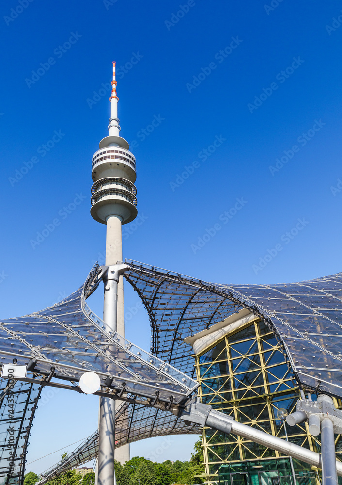Fototapeta premium TV tower in Munich in Olympiaturm