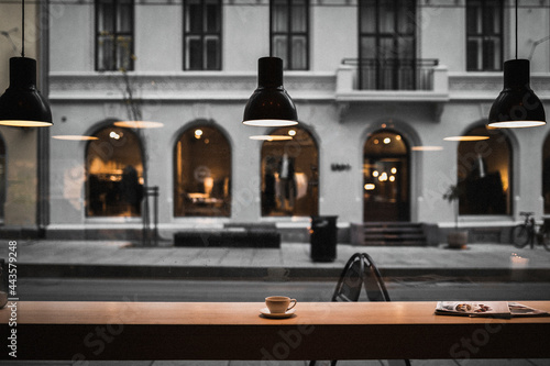Photography Warmth cafe on a dull day in Oslo