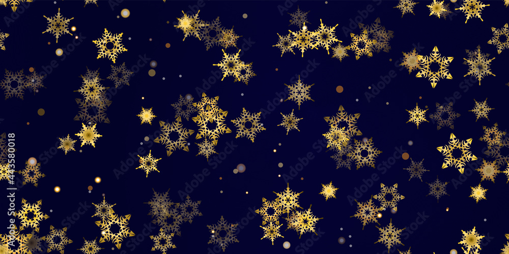 Gold snowflakes holiday seamless pattern. Gold snowflakes holiday seamless pattern.
