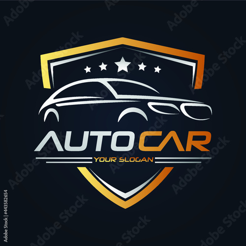 Car Garage Premium Concept Logo Design