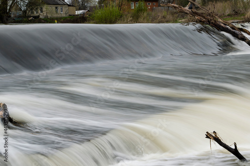 Dam on the Osetr River in Zaraysk Moscow Region photo