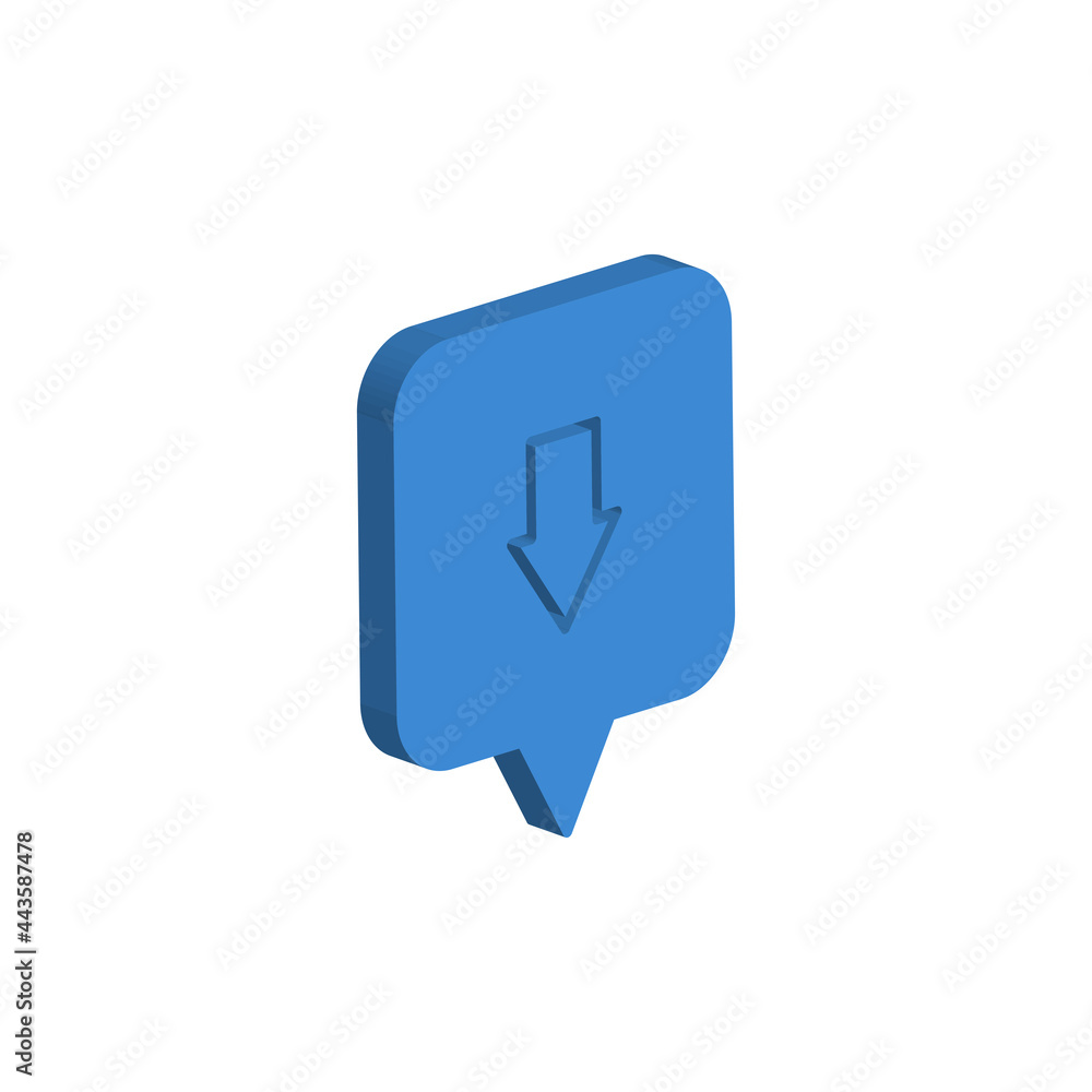 Speech bubble icon isolated on white background. Chat symbol modern, simple, vector, icon for website design, mobile app, ui. Vector Illustration