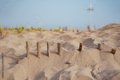 Valras-Plage sandy beach south of France photo