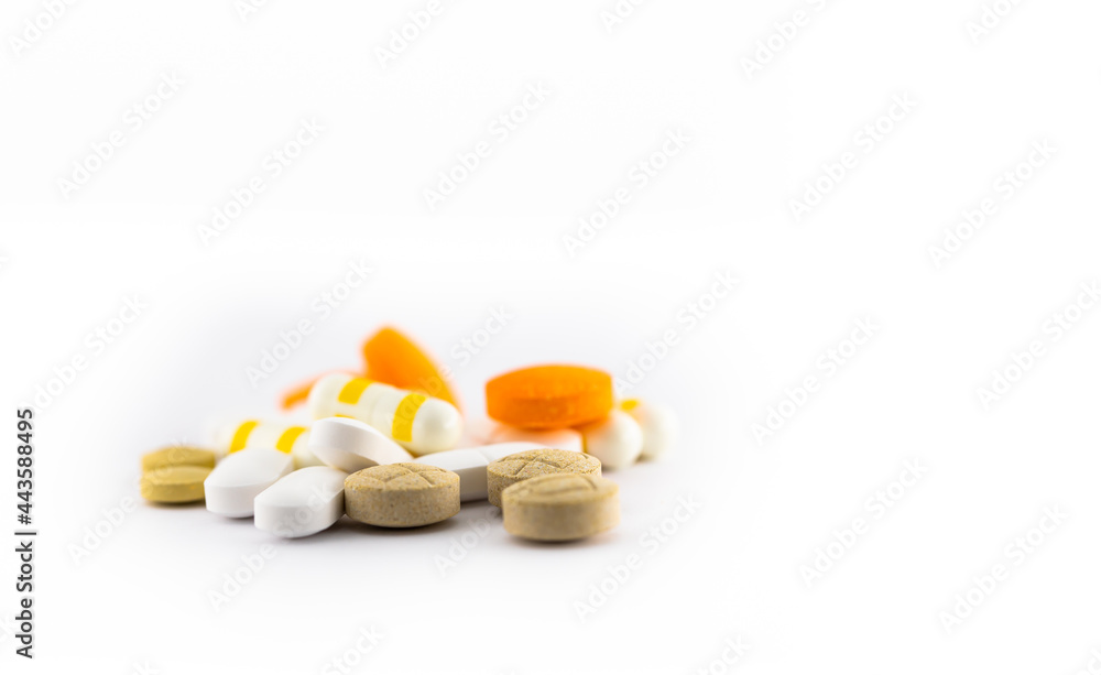 Pills isolated on white background. Pills isolated on white background.