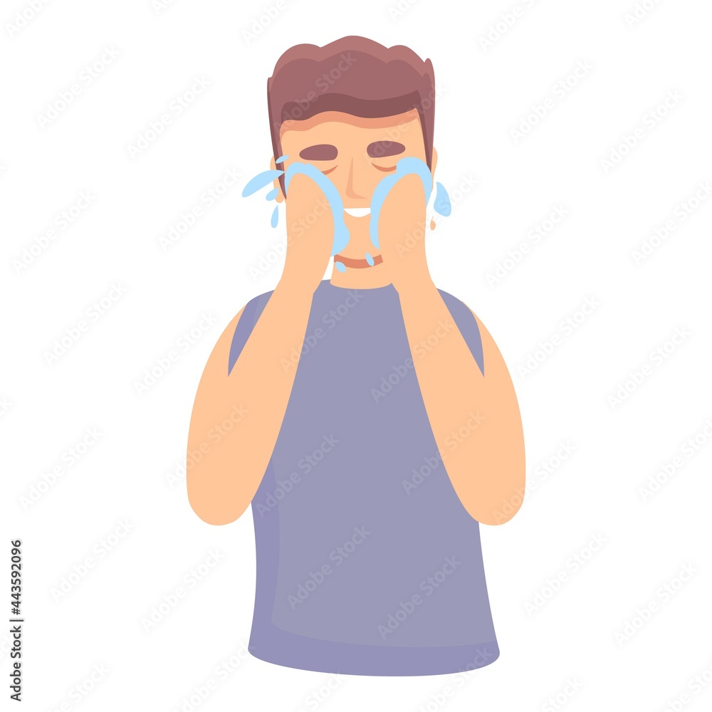 Morning face wash icon cartoon vector. Bath water clean. Boy face wash Morning face wash icon cartoon vector. Bath water clean. Boy face wash