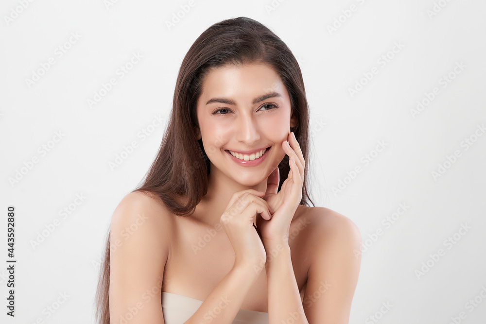 Beautiful young asian woman with clean fresh skin on white background, Face care, Facial treatment, Cosmetology, beauty and spa, Asian women portrait. Beautiful young asian woman with clean fresh skin on white background, Face care, Facial treatment, Cosmetology, beauty and spa, Asian women portrait.