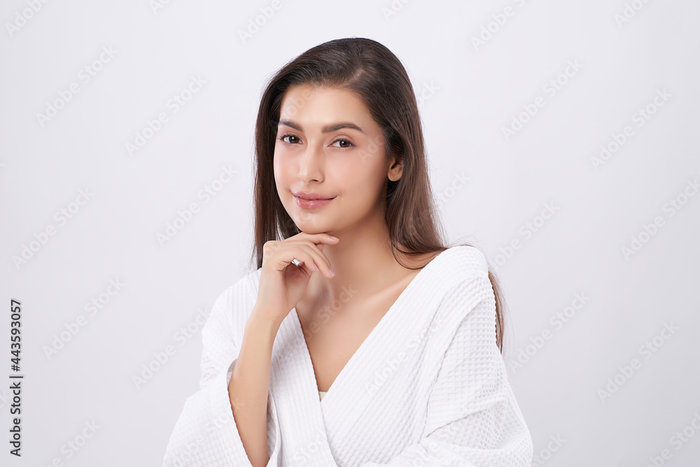 Beautiful young asian woman with clean fresh skin on white background, Face care, Facial treatment, Cosmetology, beauty and spa, Asian women portrait. Beautiful young asian woman with clean fresh skin on white background, Face care, Facial treatment, Cosmetology, beauty and spa, Asian women portrait.