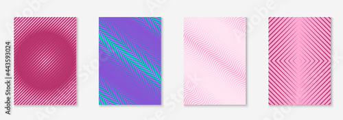 Modern catalog with minimalist geometric line and trendy shapes.