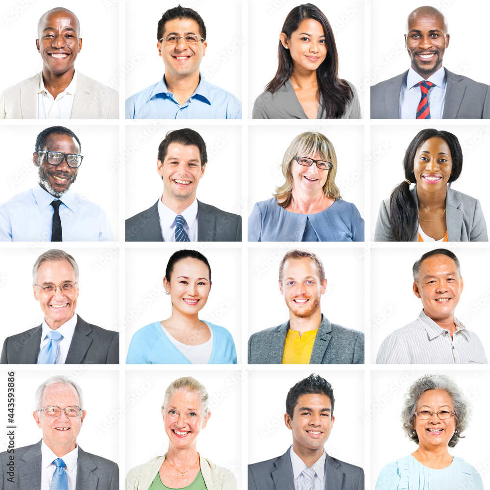 Portrait of Multiethnic Diverse Business People Portrait of Multiethnic Diverse Business People