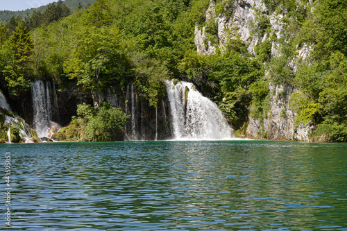 Waterfalls in Plitvice Lakes National Park  Croatia