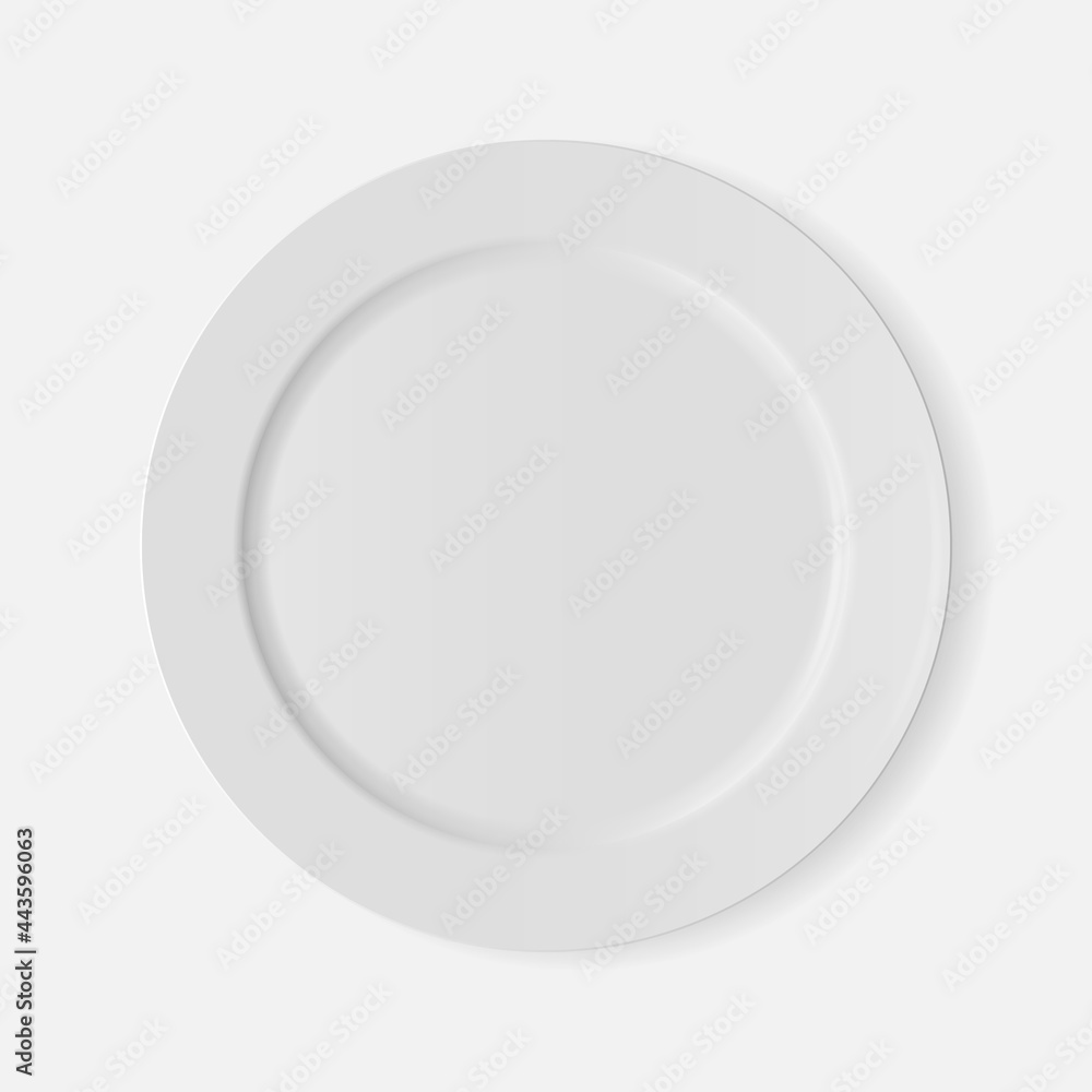 White dish plate isolated on transparent background. Kitchen dishes for food, kitchen, porcelain dishware. Vector illustration for your product, tableware design element. White dish plate isolated on transparent background. Kitchen dishes for food, kitchen, porcelain dishware. Vector illustration for your product, tableware design element.