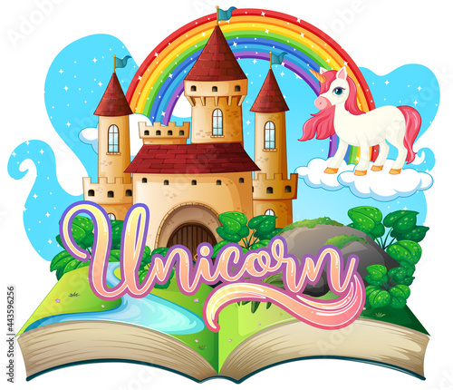 3D pop up book with fairy tale theme