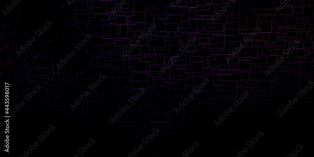 Dark Purple vector backdrop with rectangles.