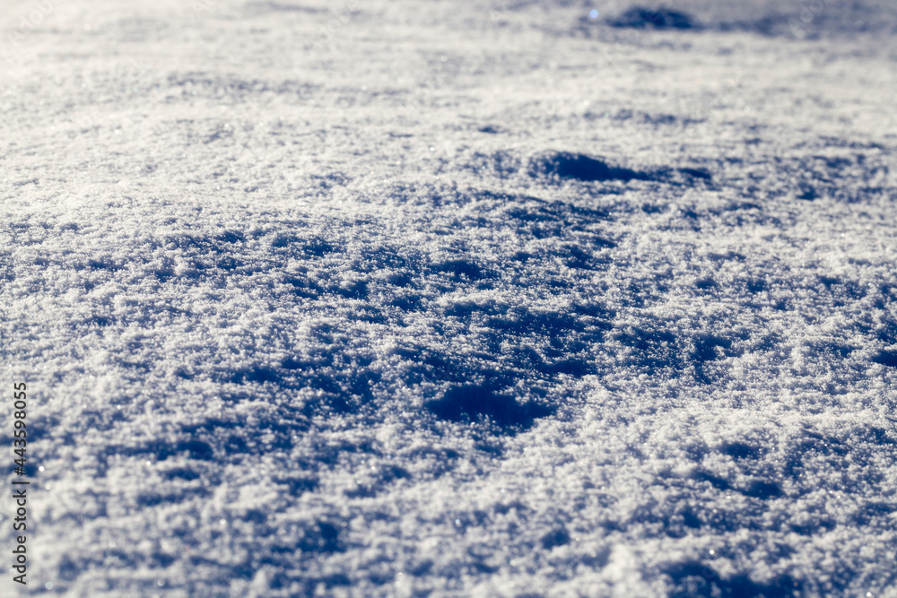 details of the snow details of the snow