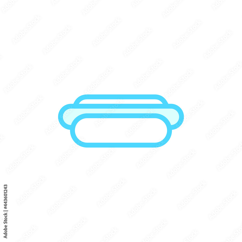 Illustration Vector graphic of hotdog icon template Illustration Vector graphic of hotdog icon template