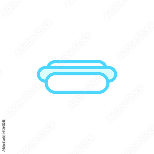 Illustration Vector graphic of hotdog icon template