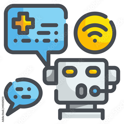 chatbot line icon