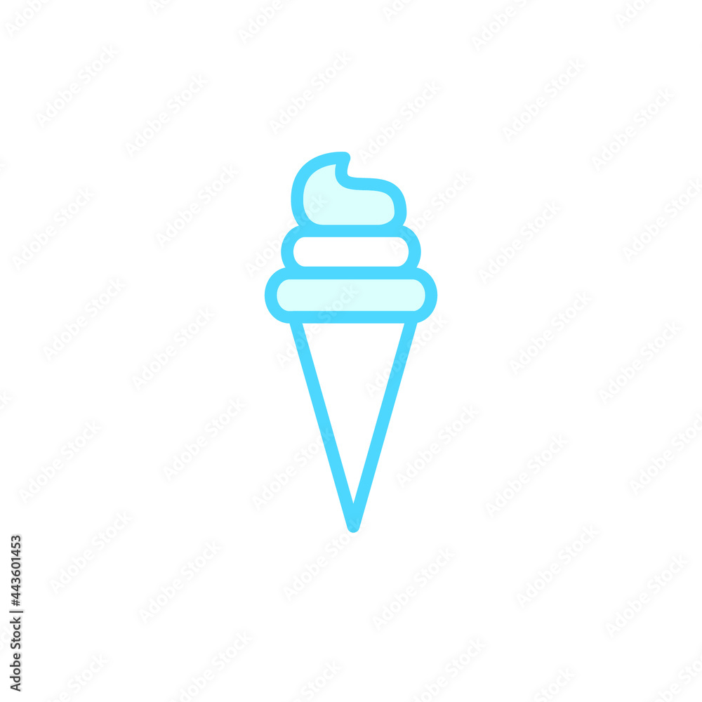 Illustration Vector graphic of ice cream icon template Illustration Vector graphic of ice cream icon template
