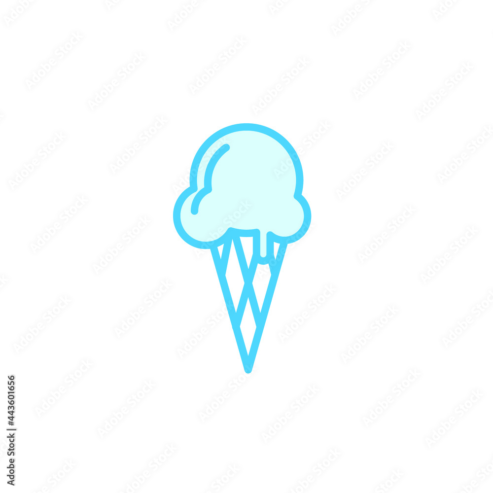 Illustration Vector graphic of ice cream icon template Illustration Vector graphic of ice cream icon template
