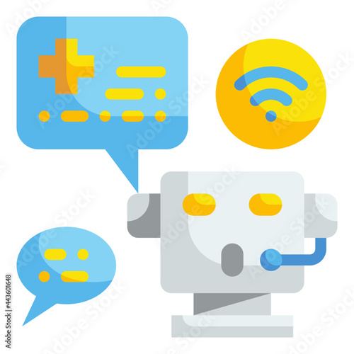 chatbot flat icon