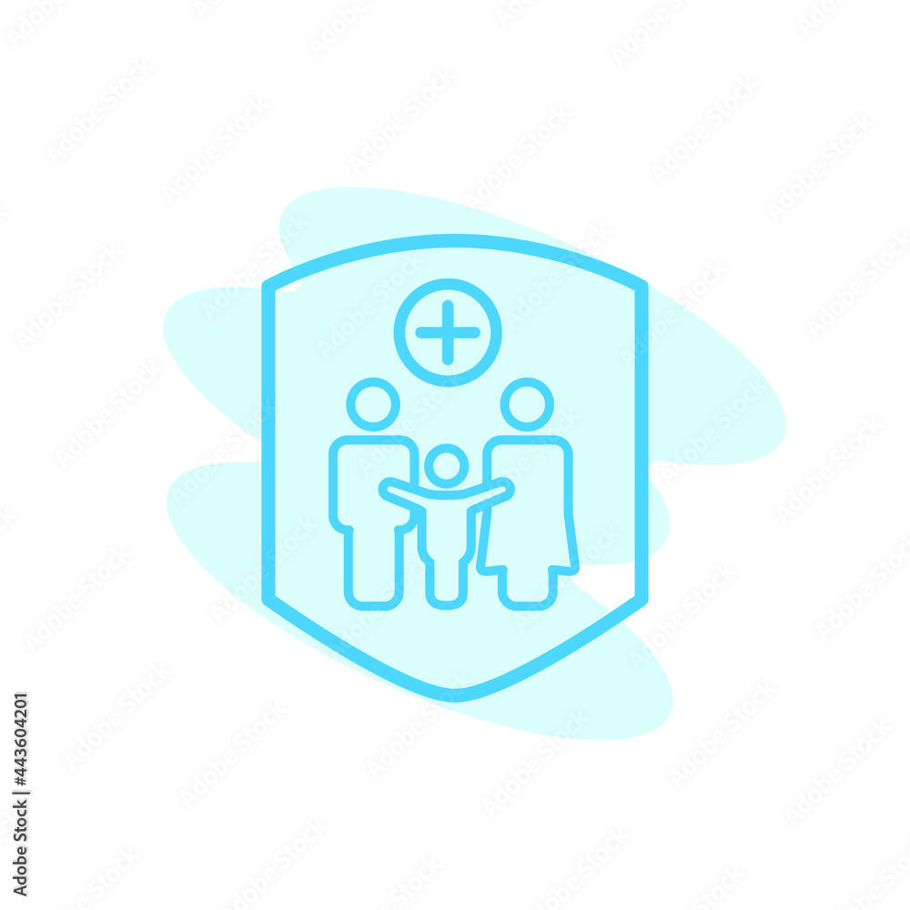 Illustration Vector graphic of insurance icon template Illustration Vector graphic of insurance icon template