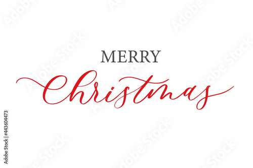 Merry Christmas. Vintage Background With Typography inscription.