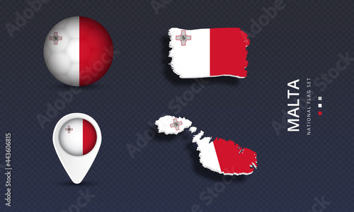 Malta National country flag set vector Free Download Malta National country flag set vector - GFXLoad