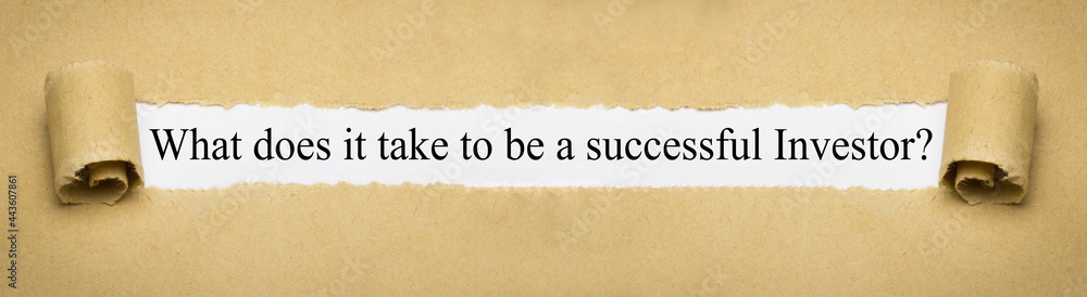 What does it take to be a successful Investor What does it take to be a successful Investor