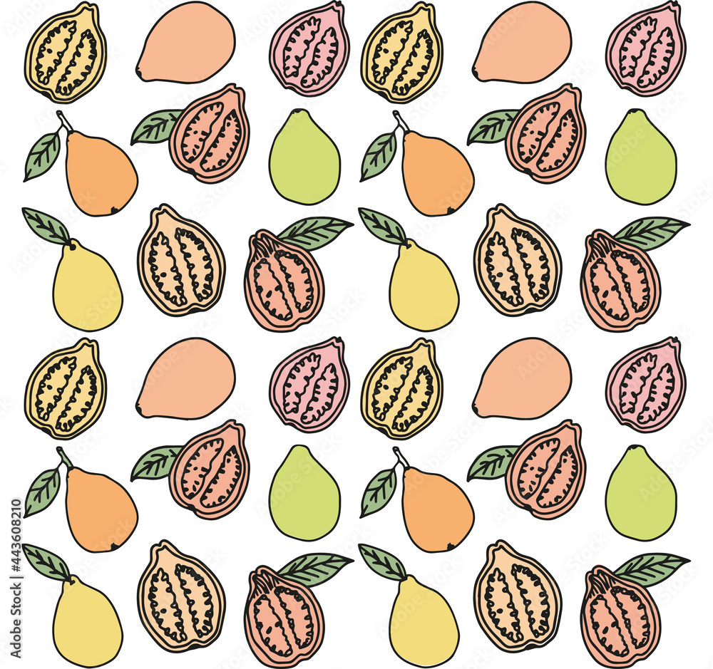 seamless pattern with fruits seamless pattern with fruits