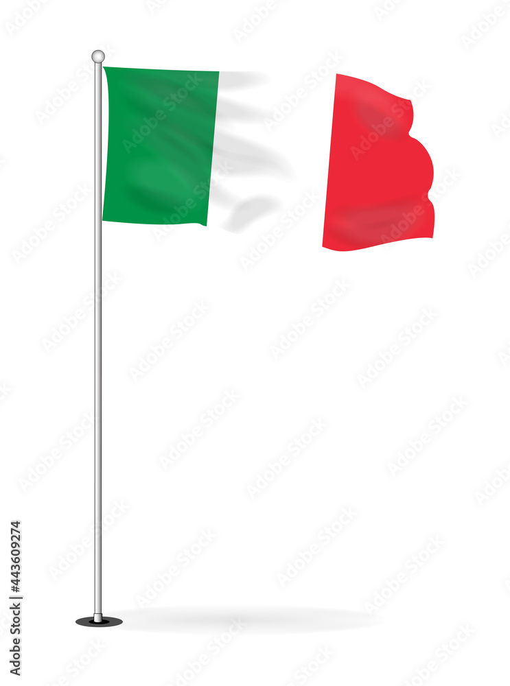 Italy National Flag Illustration Italy National Flag Illustration