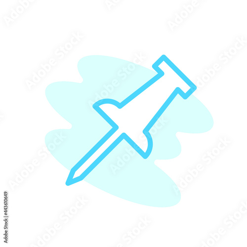 Illustration Vector graphic of Push pin icon template