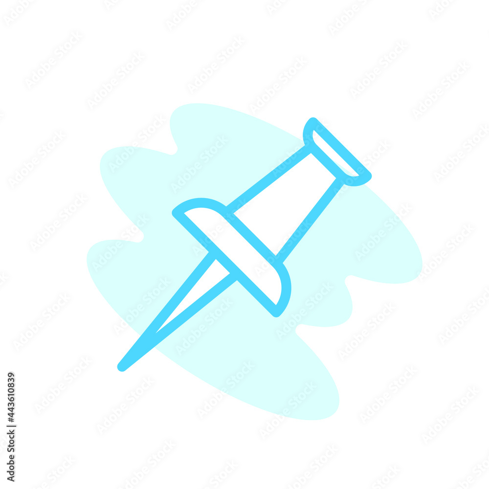 Illustration Vector graphic of Push pin icon template