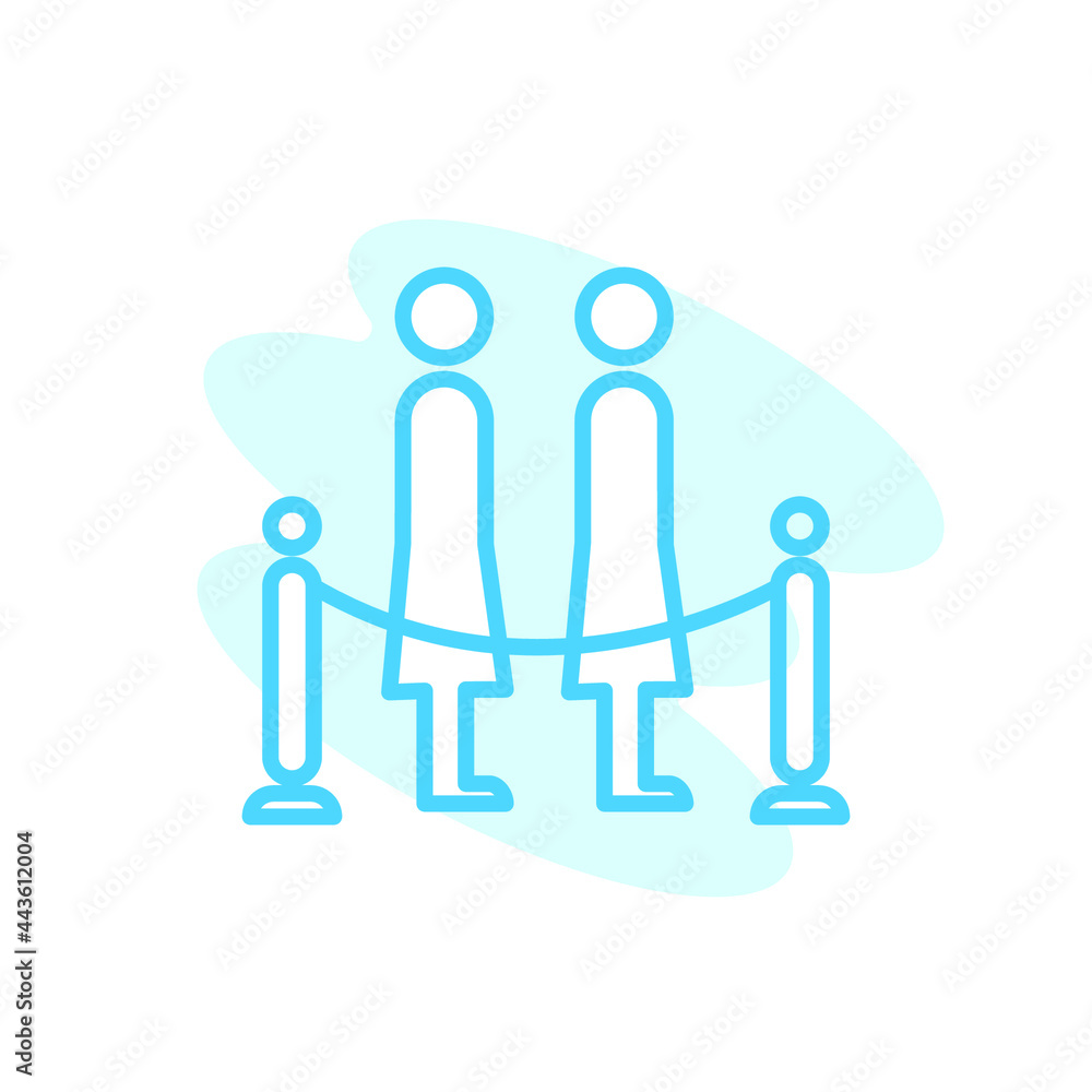 Illustration Vector graphic of queue icon template